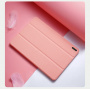 Husă DUX DUCIS Domo cu compartiment pentru Apple Pencil și funcție sleep pentru iPad Pro 13" (2024/2025) - roz