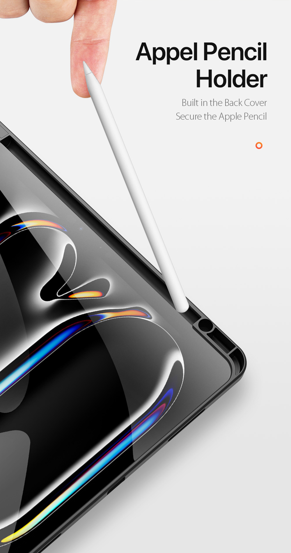 Husă DUX DUCIS Domo cu compartiment pentru Apple Pencil și funcție sleep pentru iPad Pro 13