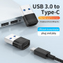Adaptor de date și încărcare OTG USB-A 3.0 / USB-C mamă - roz