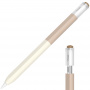 Husă din silicon bicolor pentru Apple Creion (USB-C) - bej