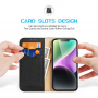 DUX DUCIS Husă din piele Hivo pentru iPhone 15 Plus - neagră
