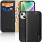 DUX DUCIS Husă din piele Hivo pentru iPhone 15 - neagră