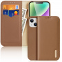 DUX DUCIS Husă din piele Hivo pentru iPhone 15 - maro