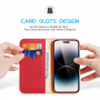 DUX DUCIS Husă din piele Hivo pentru iPhone 15 Pro Max - roșie