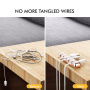 AhaStyle organizator cablu din aluminiu - roz