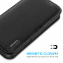 DUX DUCIS Husă din piele Hivo pentru iPhone 16 Plus - neagră