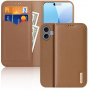DUX DUCIS Husă din piele Hivo pentru iPhone 16 Plus - maro
