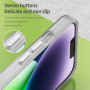 Husă mată translucidă cu MagSafe pentru iPhone 16 Plus - albă