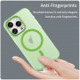 Husă mată translucidă cu MagSafe pentru iPhone 16 Pro Max - verde