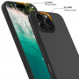 Husă din silicon cu MagSafe pentru iPhone 16 Pro - neagră