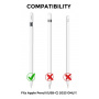Husă din silicon bicolor pentru Apple Creion (USB-C) - bej
