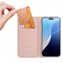 DUX DUCIS Husă flip Skin Pro pentru iPhone 16 Pro - auriu roz