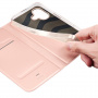DUX DUCIS Husă flip Skin Pro pentru iPhone 16 Plus - auriu roz