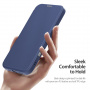 DUX DUCIS Husă cu clapetă Skin X cu MagSafe pentru iPhone 16 - albastru închis
