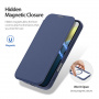 DUX DUCIS Husă cu clapetă Skin X cu MagSafe pentru iPhone 16 - albastru închis