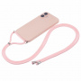 Husa de protectie cu cordon pentru iPhone 16 Plus - roz