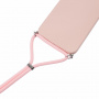 Husa de protectie cu cordon pentru iPhone 16 Plus - roz