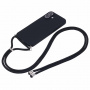 Husa de protectie cu cordon pentru iPhone 16 - neagra