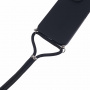 Husa de protectie cu cordon pentru iPhone 16 Pro - neagra