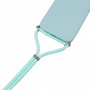 Husa de protectie cu cordon pentru iPhone 16 Pro - cyan