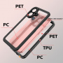 RedPepper Husă rezistentă la șoc pentru iPhone 16 - Neagră