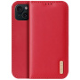 DUX DUCIS Husă din piele Hivo pentru iPhone 15 - roșie