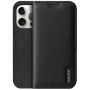 DUX DUCIS Husă din piele Hivo pentru iPhone 15 Pro - neagră