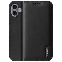 DUX DUCIS Husă din piele Hivo pentru iPhone 16 Plus - neagră