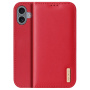 DUX DUCIS Husă din piele Hivo pentru iPhone 16 Plus - roșie