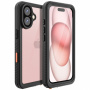 RedPepper Husă rezistentă la șoc pentru iPhone 16 - Neagră