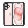 RedPepper Husă rezistentă la șoc pentru iPhone 16 - Neagră