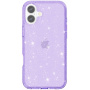 Husa transparenta cu sclipici pentru iPhone 16 Plus - mov