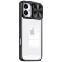 Husă cu capac glisant pentru obiectivul camerei pentru iPhone 16 Plus - negru