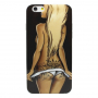 Husă / carcasă de protecţie, cu ramă transparentă pe circumferinţă, pentru Apple iPhone 6S / 6 - fată sexy blondă