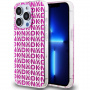 DKNY Husă Repeat Pattern pentru iPhone 15 Pro Max - roz