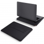 UNIQ Husă Oslo cu suport pentru iPad până la 13" / MacBook până la 14" - negru