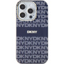 DKNY Husă cu dungi tonale cu model repetat cu MagSafe pentru iPhone 13 Pro Max - Albastru închis