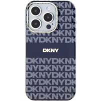DKNY Husă cu dungi tonale cu model repetat cu MagSafe pentru iPhone 13 Pro Max - Albastru închis