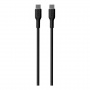 PURO Cablu de încărcare moale și de date USB-C / USB-C pentru iPhone / iPad / AirPods - 1,5 m - negru