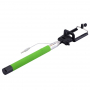 Băţ / monopod telescopic pentru selfie, cu declanşare prin fir, pentru iPhone – lungime 101,4 cm – verde