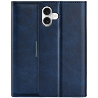 Husa flip din piele PU pentru iPhone 16 - albastru inchis