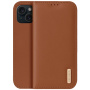 DUX DUCIS Husă din piele Hivo pentru iPhone 15 - maro