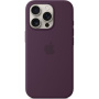 Original Apple husă din silicon cu MagSafe pentru iPhone 16 Pro - prune