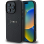 Guess Husă granulată Classic Logo cu MagSafe pentru iPhone 16 Pro Max - Negru