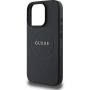 Guess Husă granulată Classic Logo cu MagSafe pentru iPhone 16 Pro Max - Negru