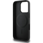 Guess Husă granulată Classic Logo cu MagSafe pentru iPhone 16 Pro Max - Negru