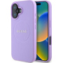 Guess Husă granulată Classic Logo cu MagSafe pentru iPhone 16 Plus - Violet