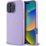 Guess Granulat Classic Husă cu logo cu MagSafe pentru iPhone 16 Pro - violet