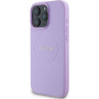 Guess Granulat Classic Husă cu logo cu MagSafe pentru iPhone 16 Pro - violet