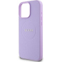Guess Granulat Classic Husă cu logo cu MagSafe pentru iPhone 16 Pro - violet